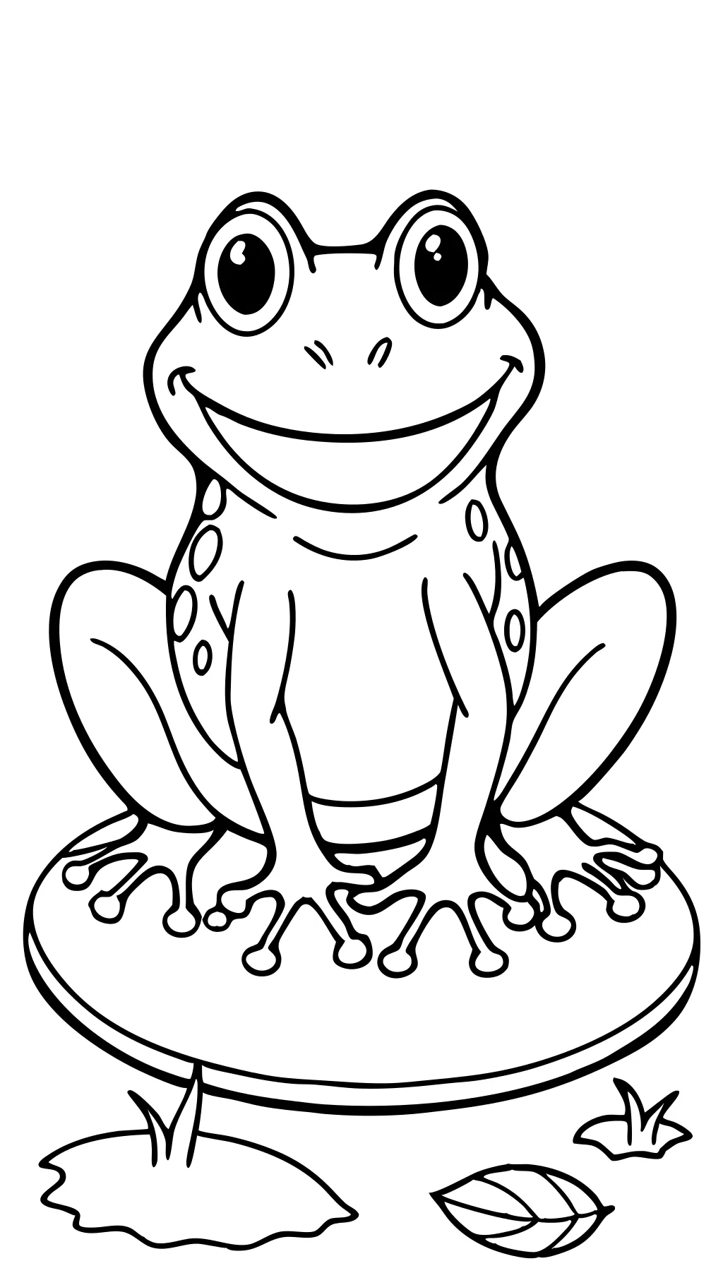 free frog coloring pages